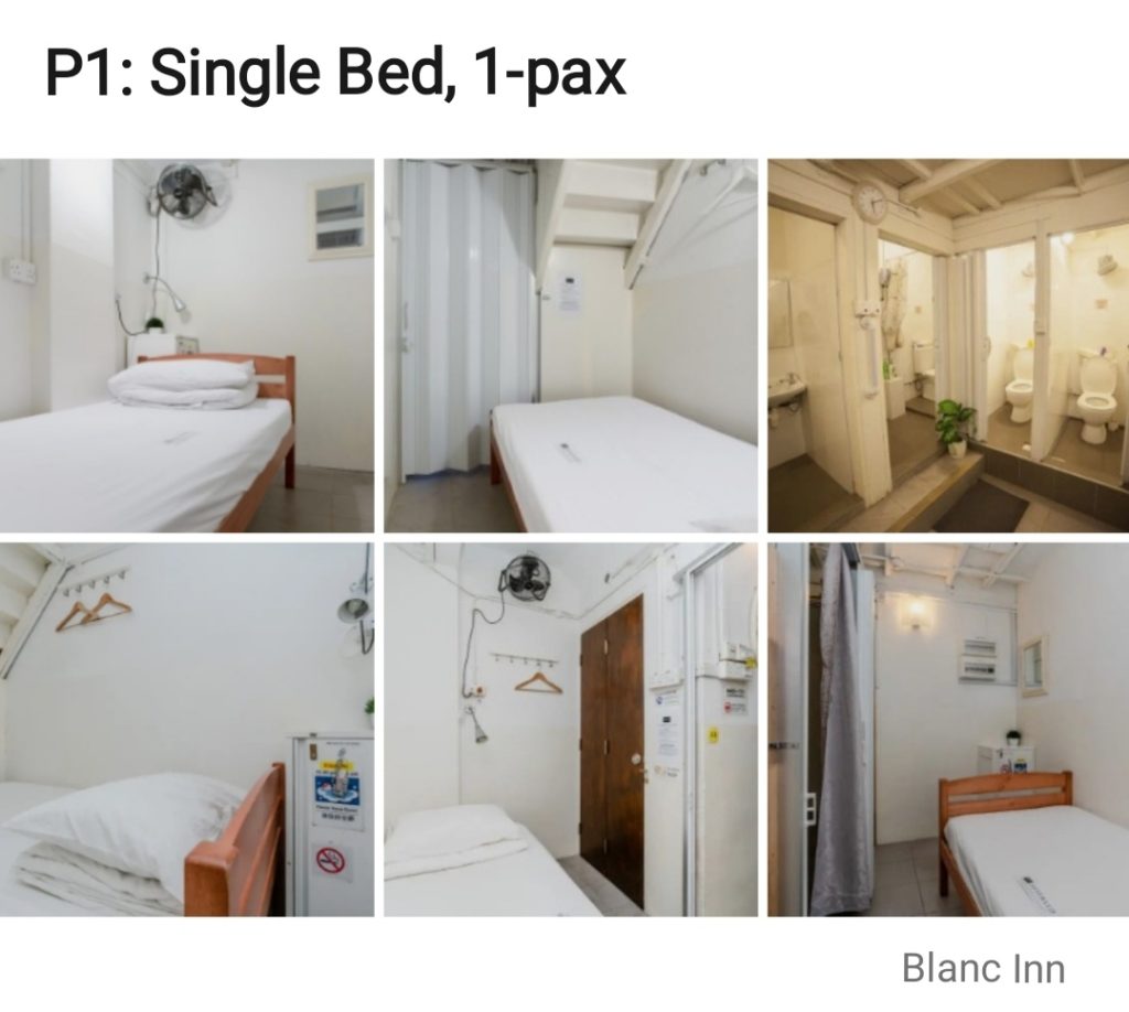 Best-boutique-hostel-singapore-Blanc-Inn-P1, Firm bed and pillows dressed with clean white linen and quilt, inclusive in the price you pay.